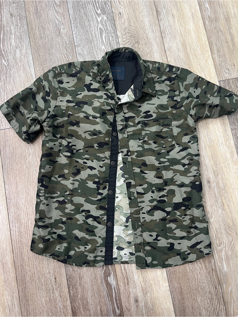 Nomad boy camouflage button down